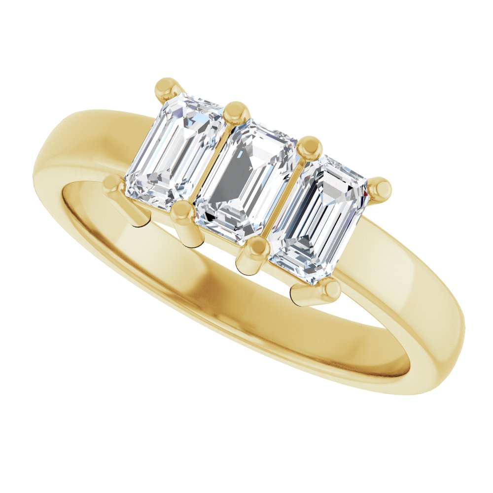 14K Yellow Gold 1 CTW Lab-Grown Diamond Anniversary Band