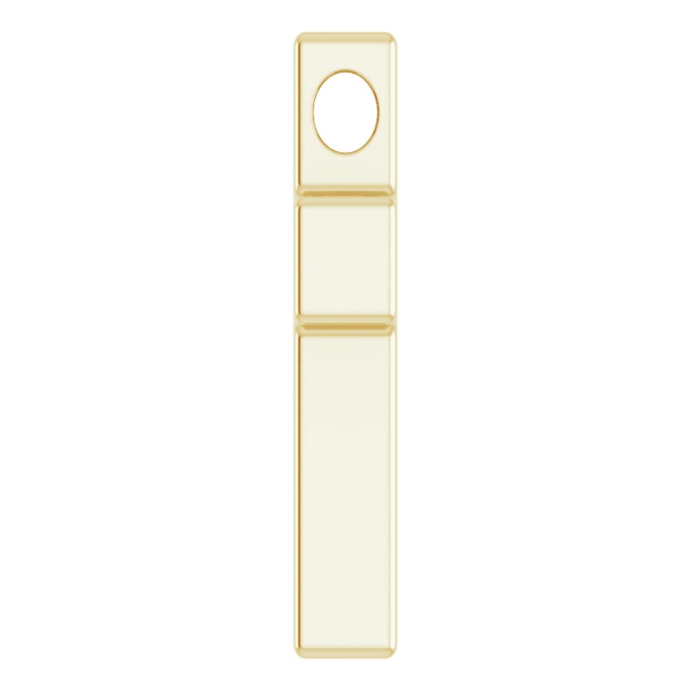 14K Yellow Gold Petite Cross Slide Pendant