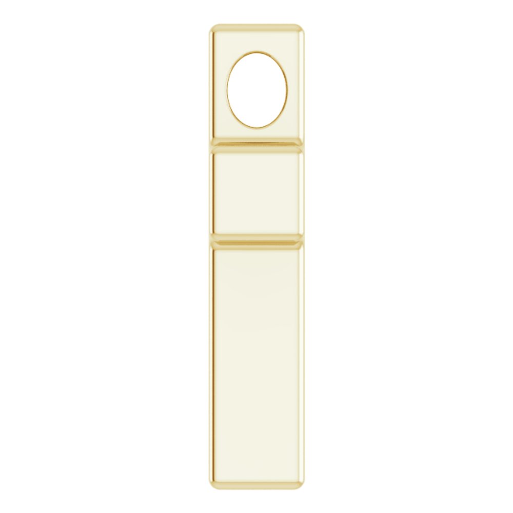 14K Yellow Gold Petite Cross Slide Pendant