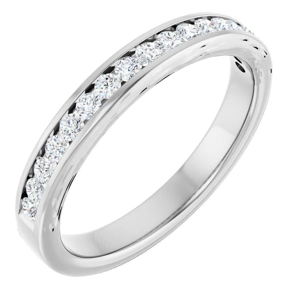 14K White Gold 1/4 CTW Natural Diamond Anniversary Band