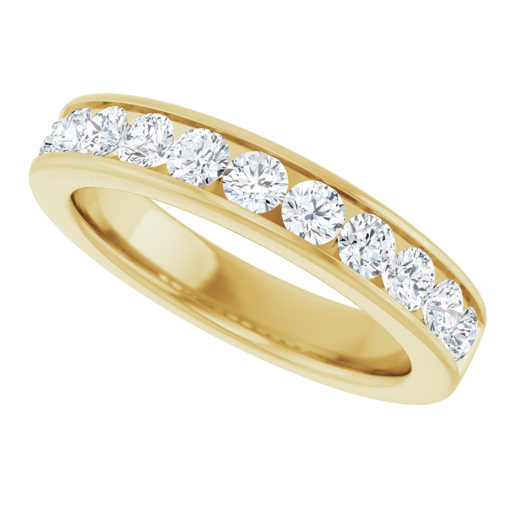 14K Yellow Gold 3/4 CTW Lab-Grown Diamond Anniversary Band