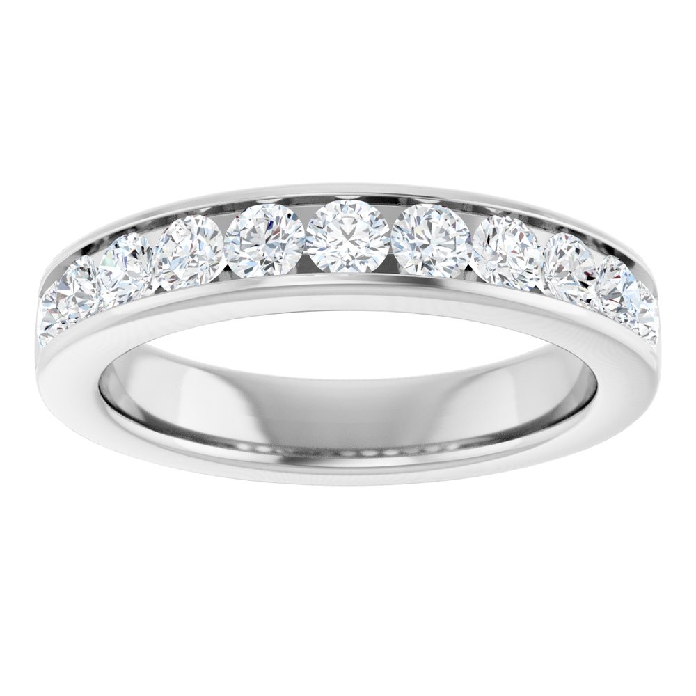 14K White Gold 3/4 CTW Lab-Grown Diamond Anniversary Band