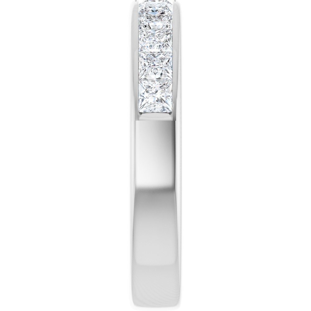 14K White Gold 1 CTW Natural Diamond Anniversary Band
