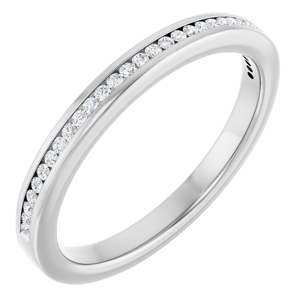 14K White Gold 1/8 CTW Lab-Grown Diamond Anniversary Band