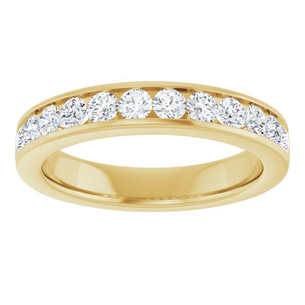 14K Yellow Gold 3/4 CTW Lab-Grown Diamond Anniversary Band