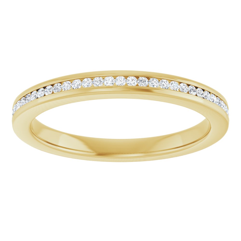 14K Yellow Gold 1/8 CTW Lab-Grown Diamond Anniversary Band