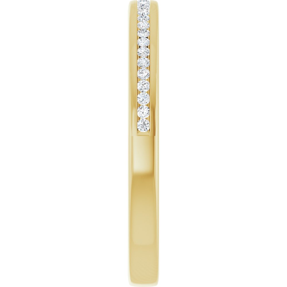 14K Yellow Gold 1/8 CTW Lab-Grown Diamond Anniversary Band