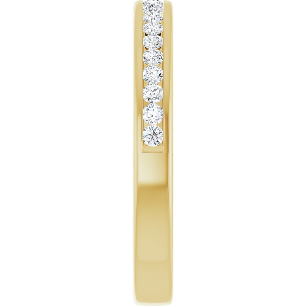 14K Yellow 1/4 CTW Natural Diamond Anniversary Band