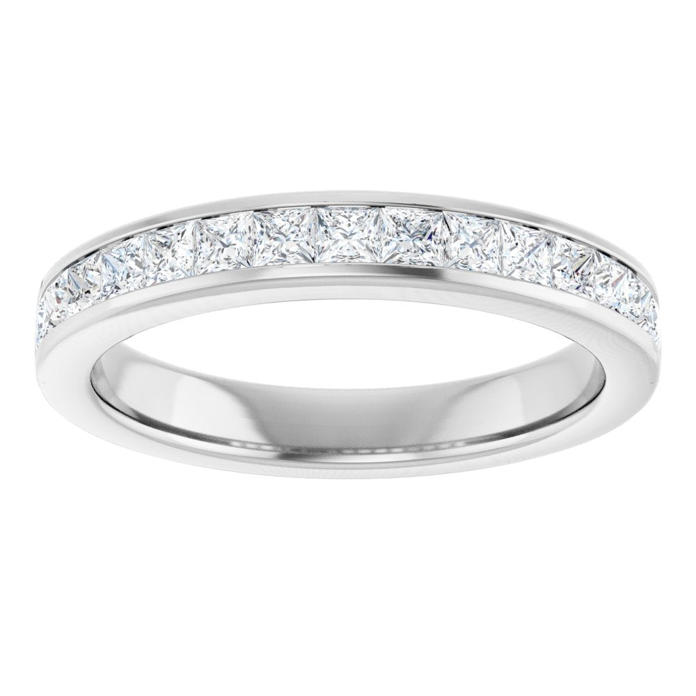 14K White 3/4 CTW Natural Diamond Anniversary Band