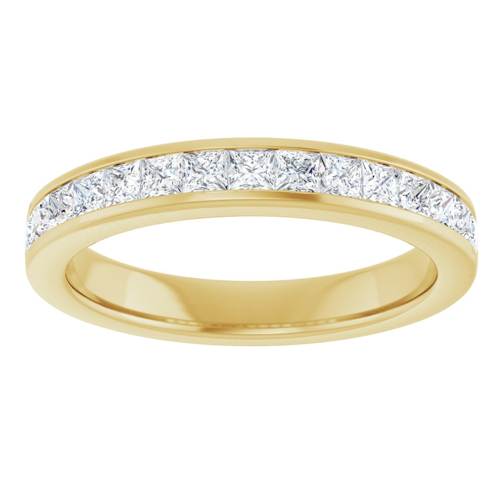 14K Yellow Gold 3/4 CTW Lab-Grown Diamond Anniversary Band