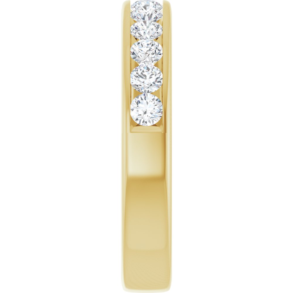 14K Yellow Gold 3/4 CTW Lab-Grown Diamond Anniversary Band