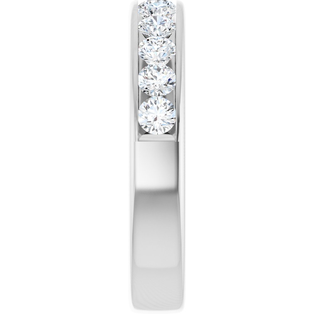 14K White Gold 3/4 CTW Lab-Grown Diamond Anniversary Band