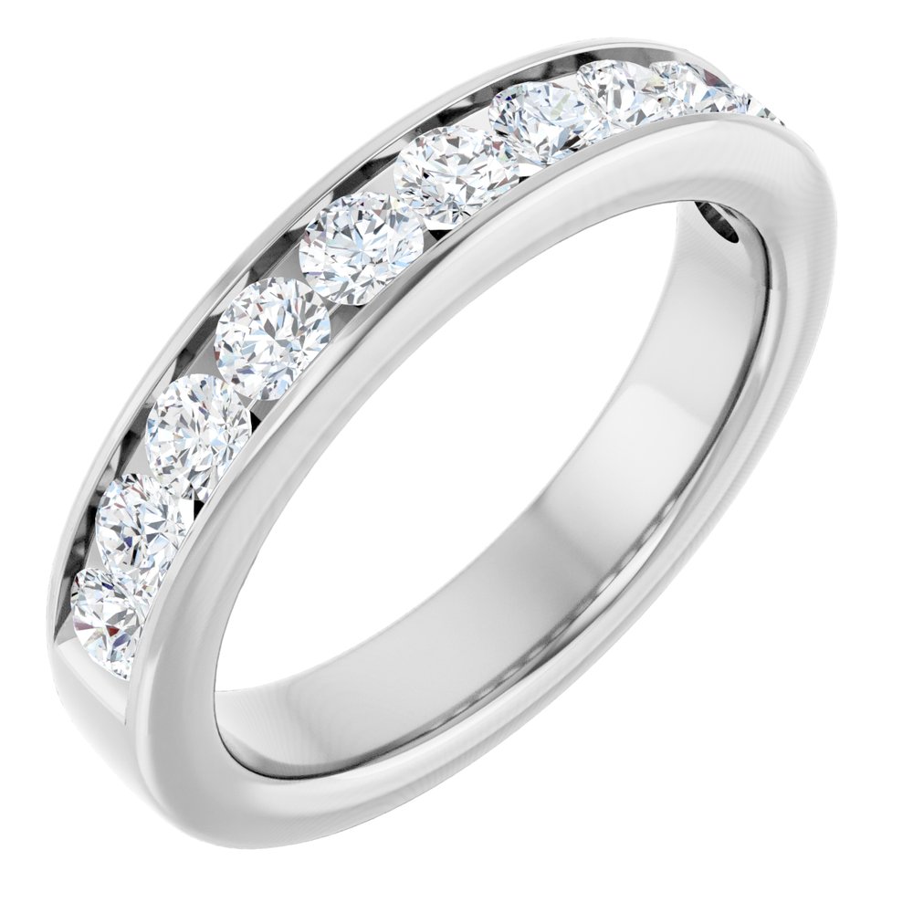 14K White Gold 3/4 CTW Lab-Grown Diamond Anniversary Band