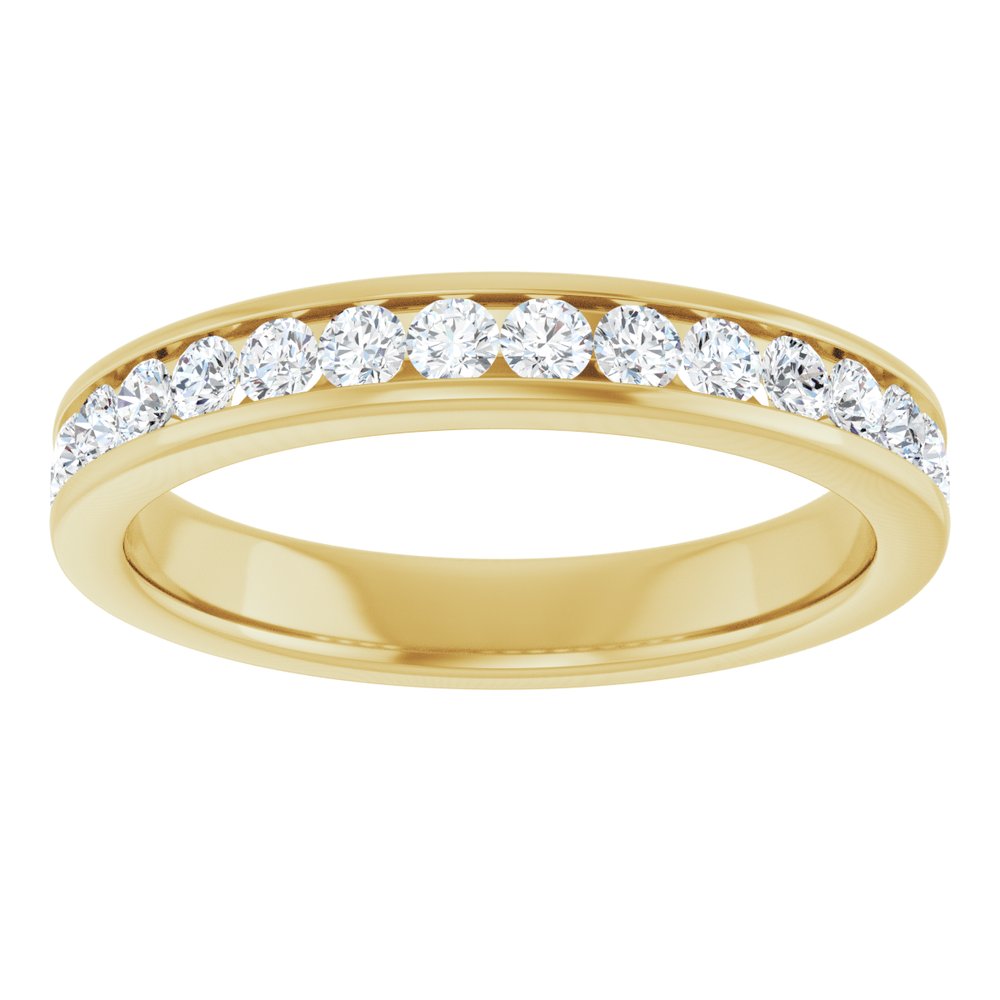 14K Yellow Gold 1/2 CTW Lab-Grown Diamond Anniversary Band