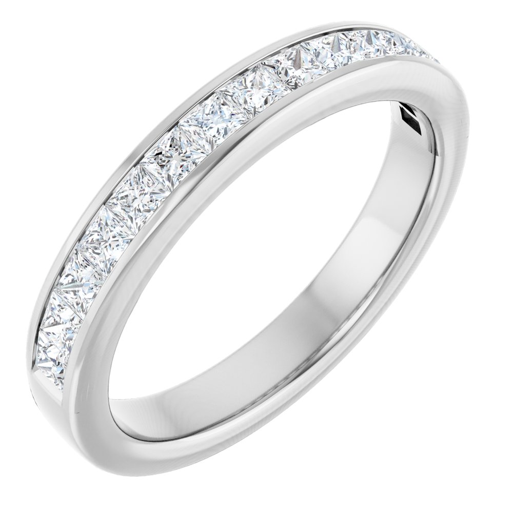 14K White Gold 3/4 CTW Natural Diamond Anniversary Band
