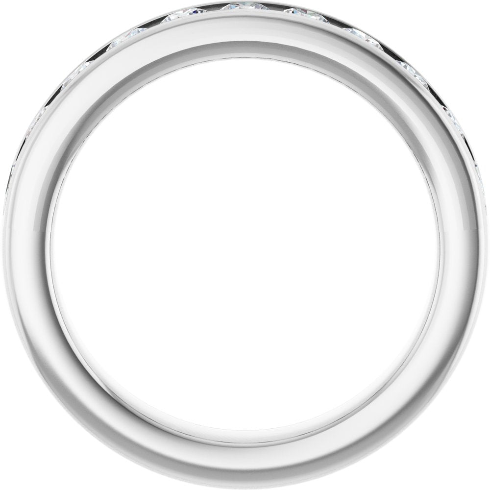 14K White Gold 3/4 CTW Lab-Grown Diamond Anniversary Band