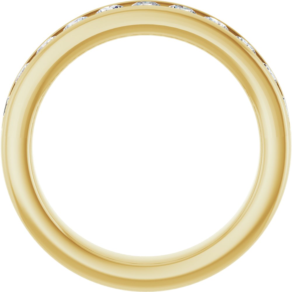 14K Yellow Gold 3/4 CTW Lab-Grown Diamond Anniversary Band