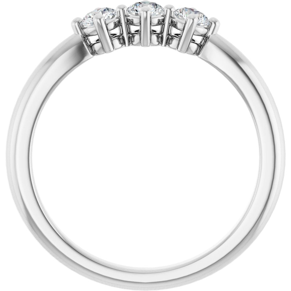 14K White 1/3 CTW Lab-Grown Diamond Anniversary Band