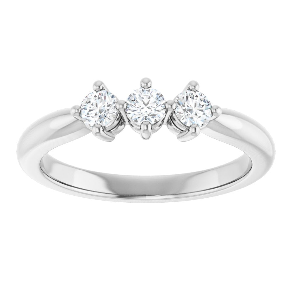 14K White 1/3 CTW Lab-Grown Diamond Anniversary Band