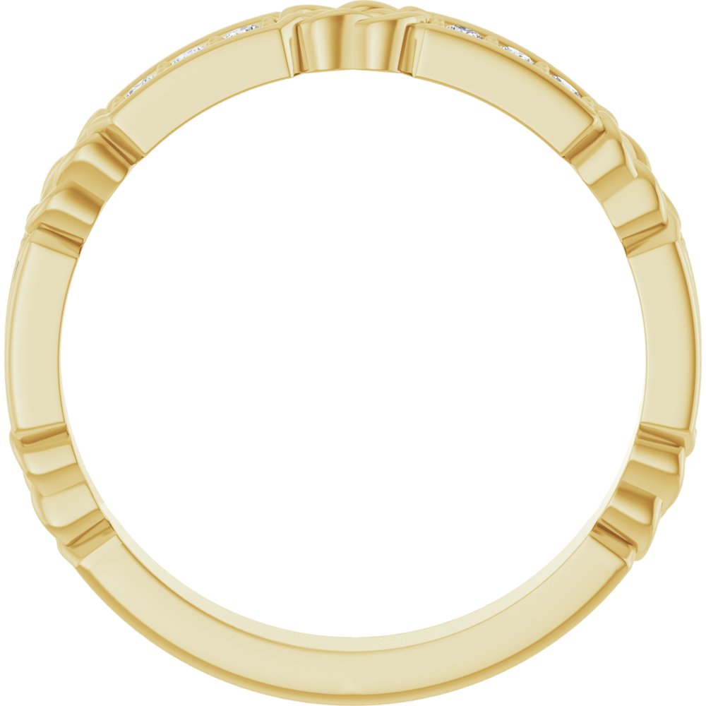 14K Yellow 1/6 CTW Natural Diamond Anniversary Band