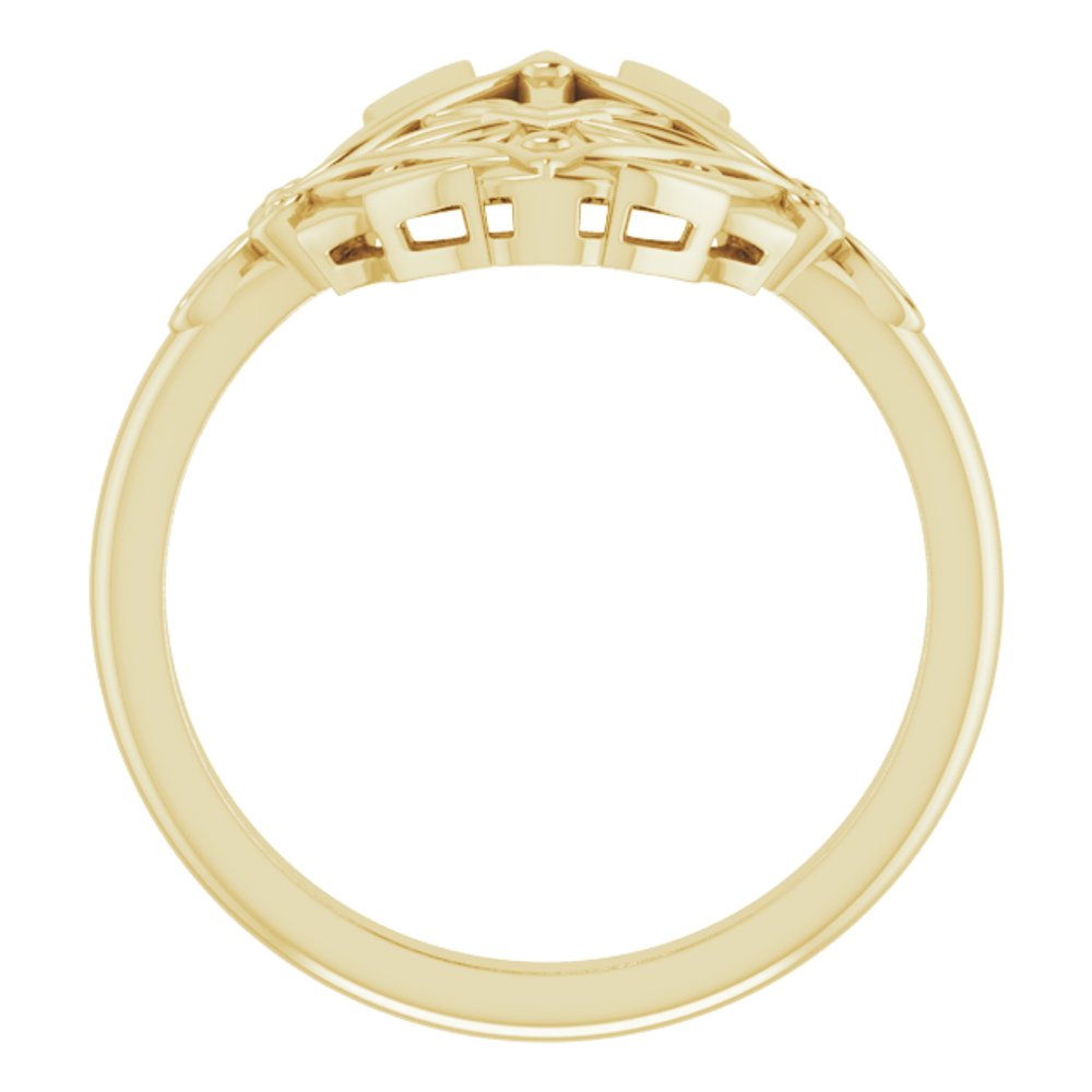 14K Yellow Vintage-Inspired Ring