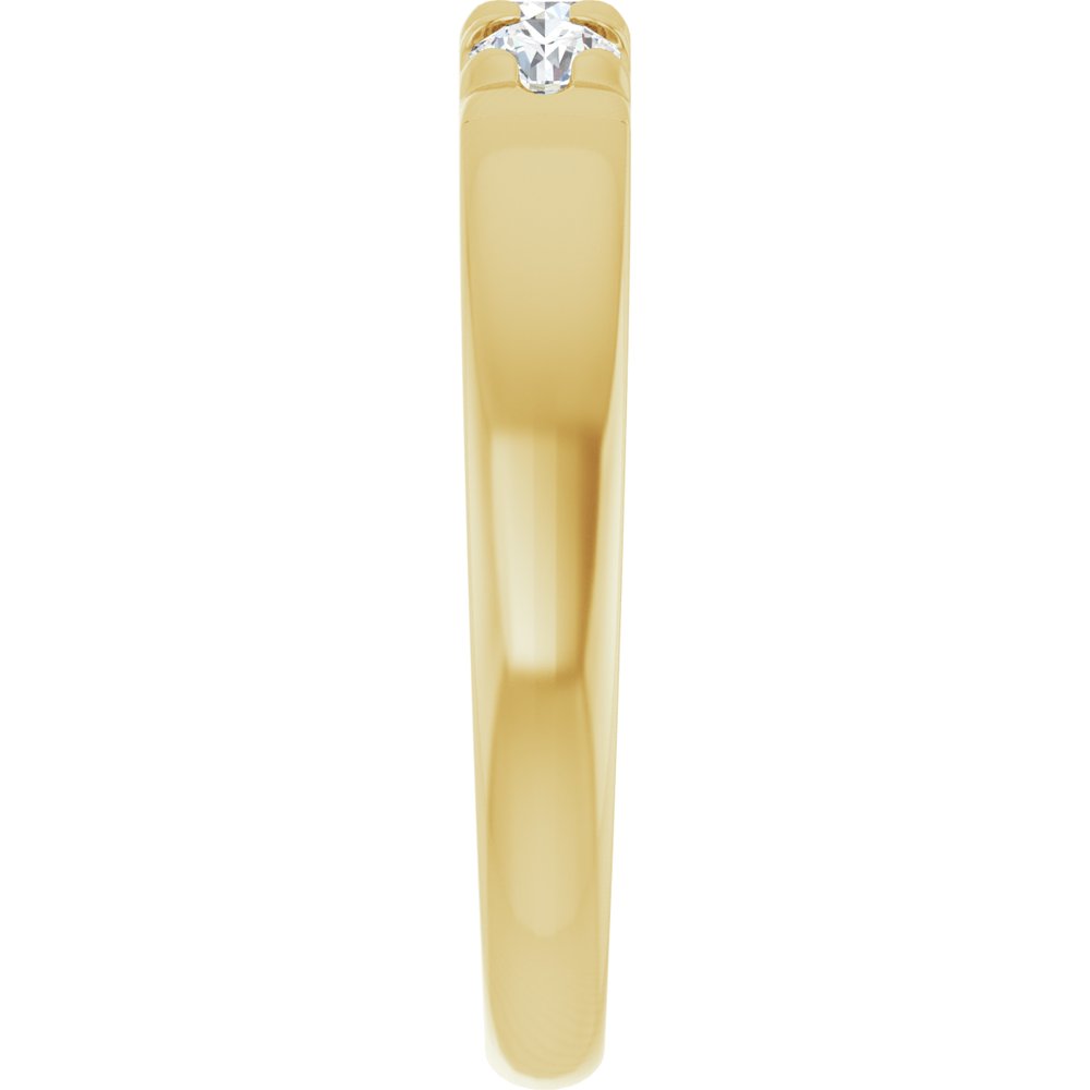 14K Yellow 1/3 CTW Lab-Grown Diamond Anniversary Band