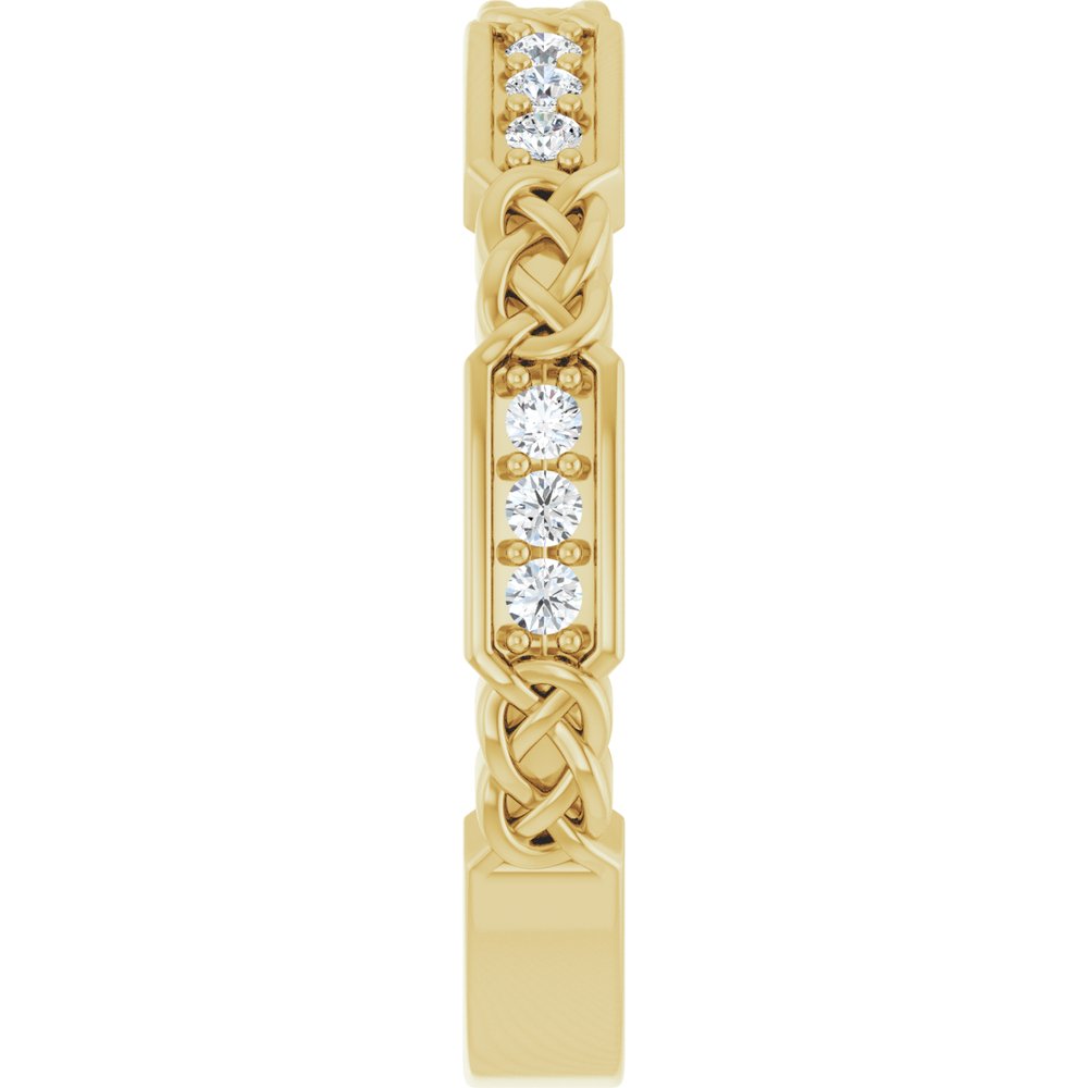 14K Yellow 1/6 CTW Natural Diamond Anniversary Band