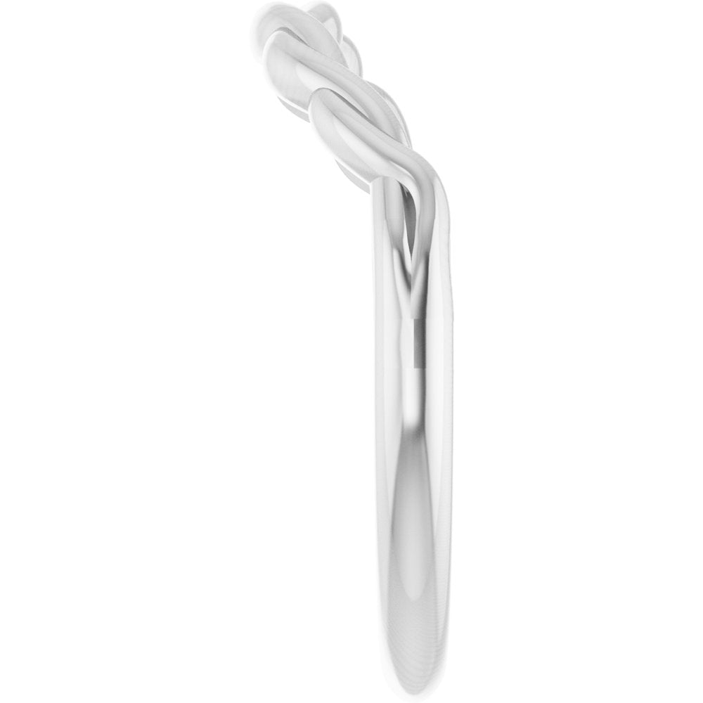 Platinum Twisted Contour Band