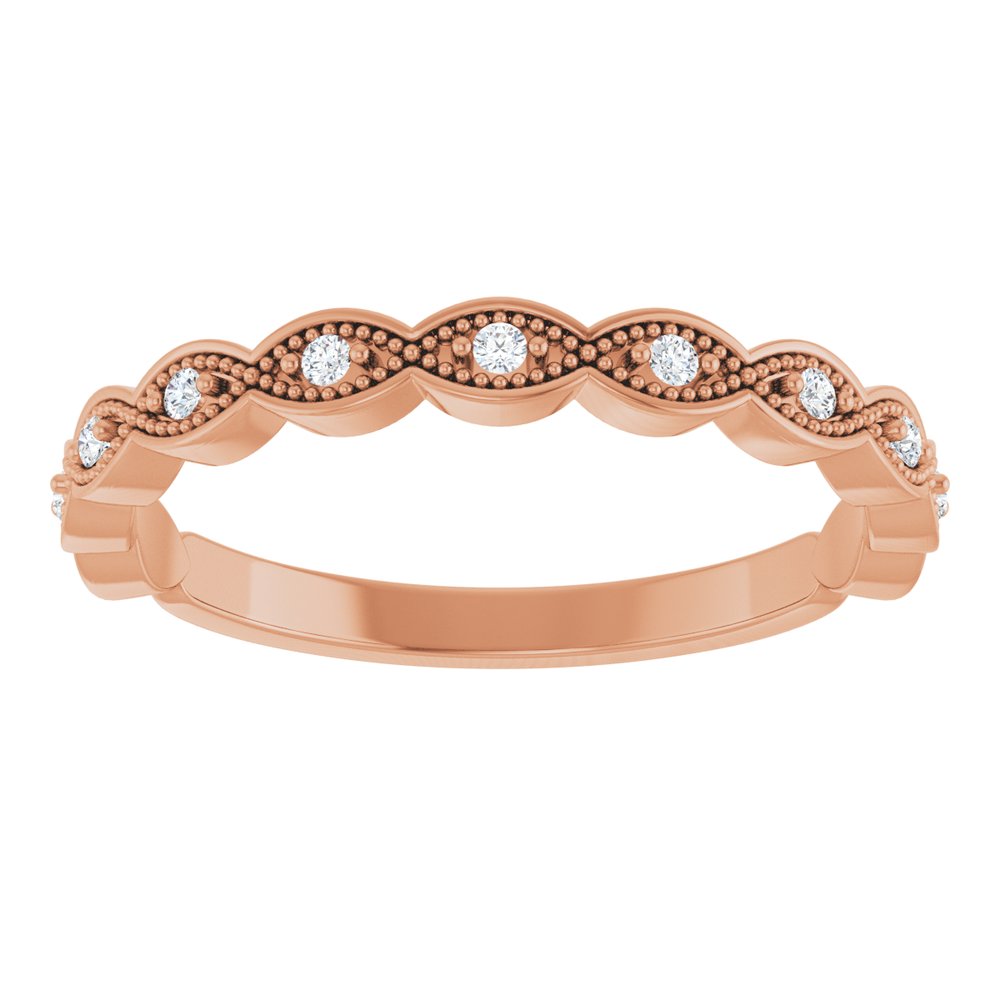 Platinum .07 CTW Natural Diamond Anniversary Band