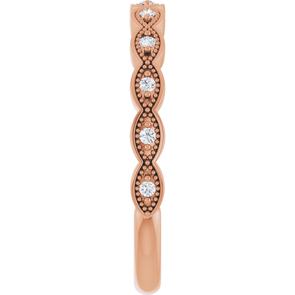 14K Rose Gold .07 CTW Natural Diamond Anniversary Band
