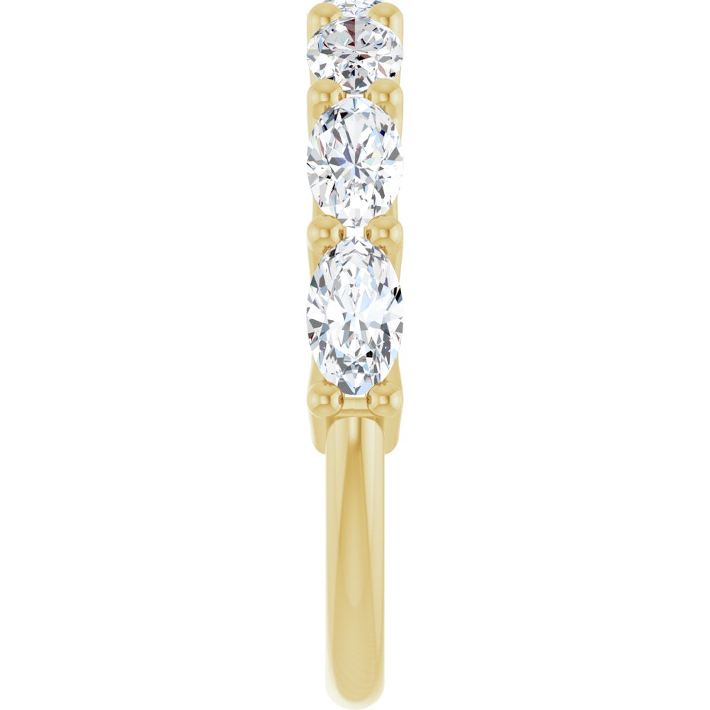 14K Yellow Gold 1 1/3 CTW Lab-Grown Diamond Anniversary Band