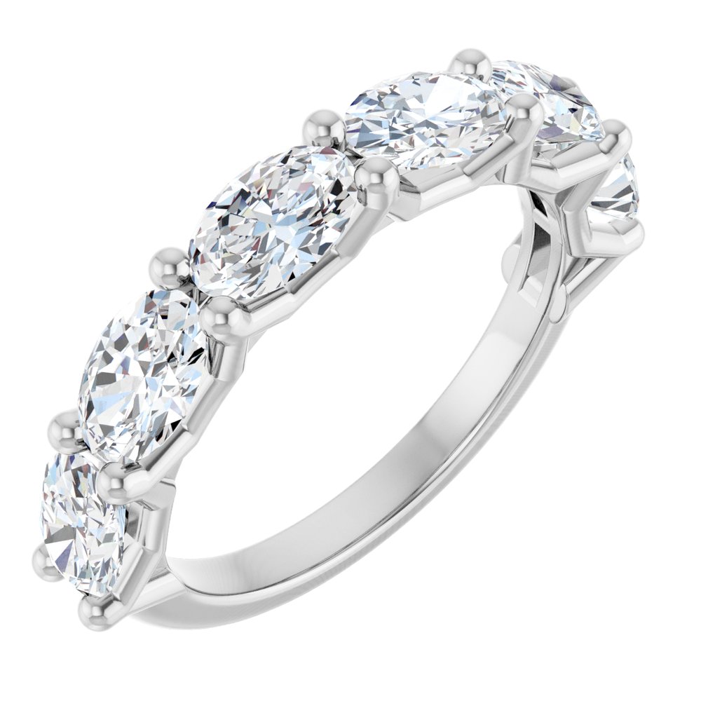 14K White Gold 2 1/5 CTW Lab-Grown Diamond Anniversary Band