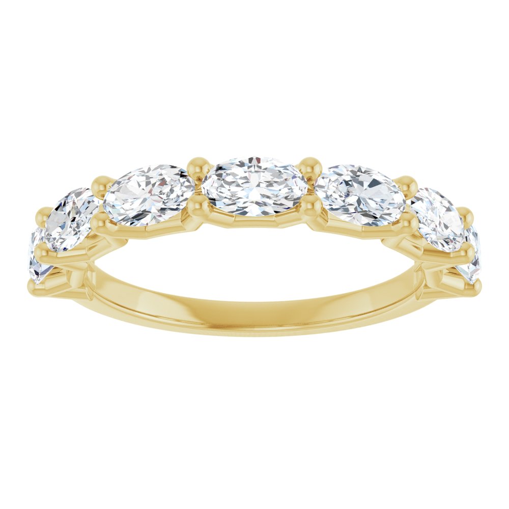 14K Yellow Gold 1 1/3 CTW Lab-Grown Diamond Anniversary Band