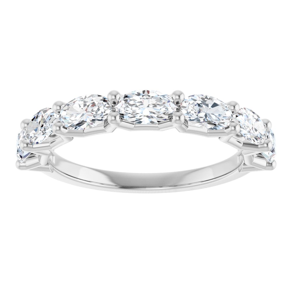 14K White Gold 1 1/3 CTW Lab-Grown Diamond Anniversary Band