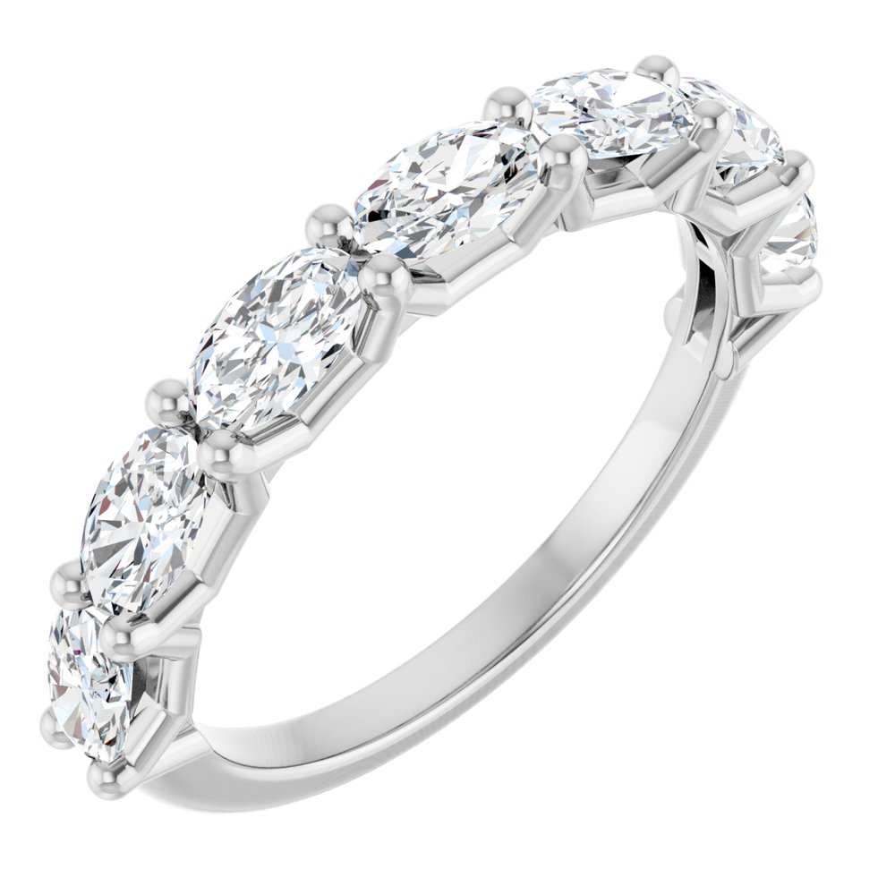 14K White Gold 1 1/3 CTW Lab-Grown Diamond Anniversary Band