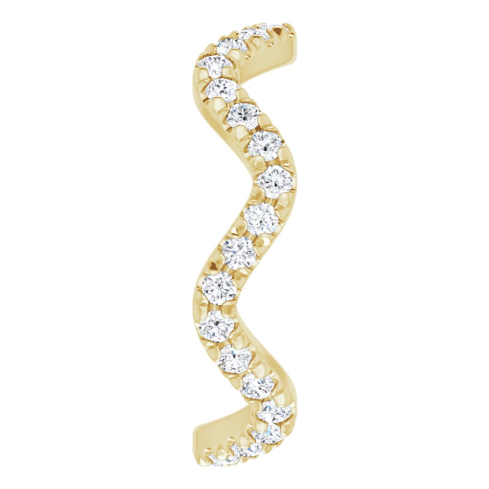 14K Yellow 1/2 CTW Natural Diamond French-Set Eternity Band