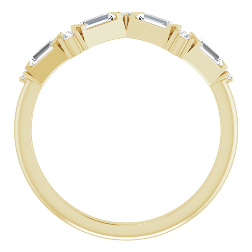 14K Yellow 1/3 CTW Natural Diamond Stackable Ring