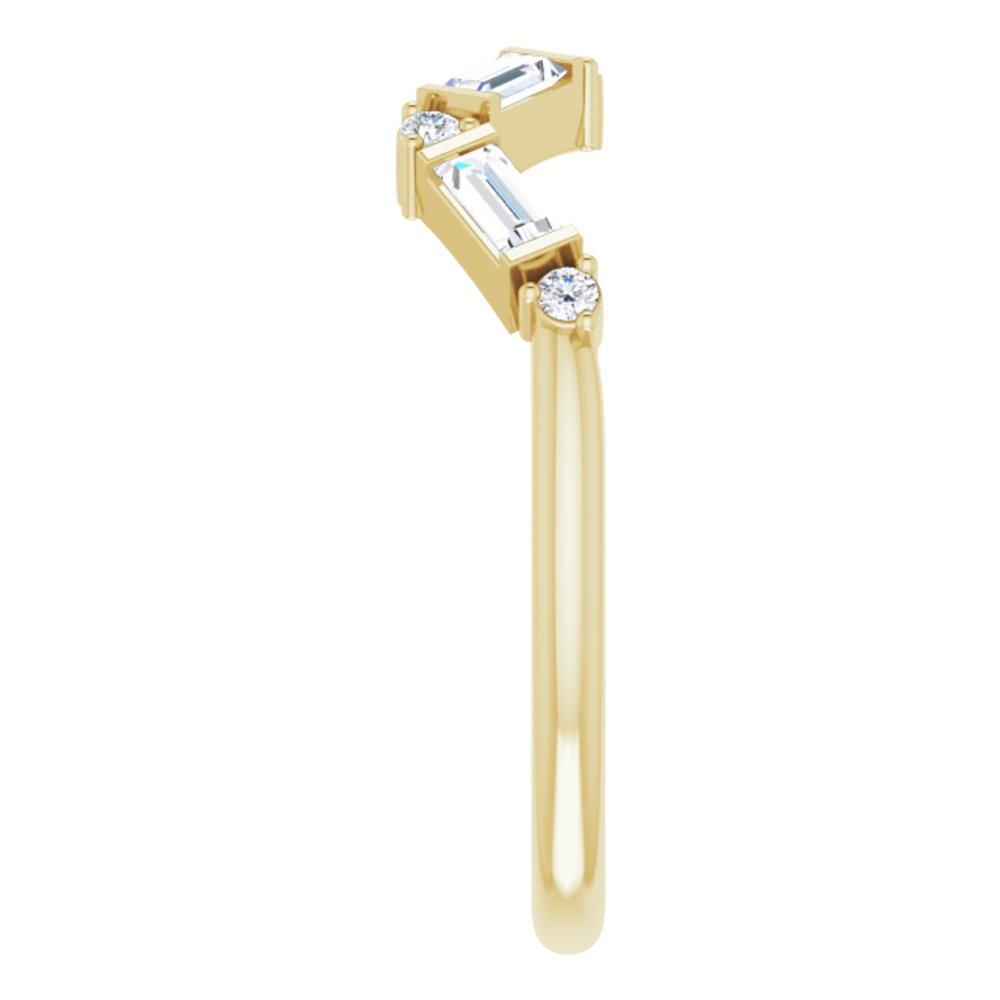 14K Yellow 1/3 CTW Natural Diamond Stackable Ring
