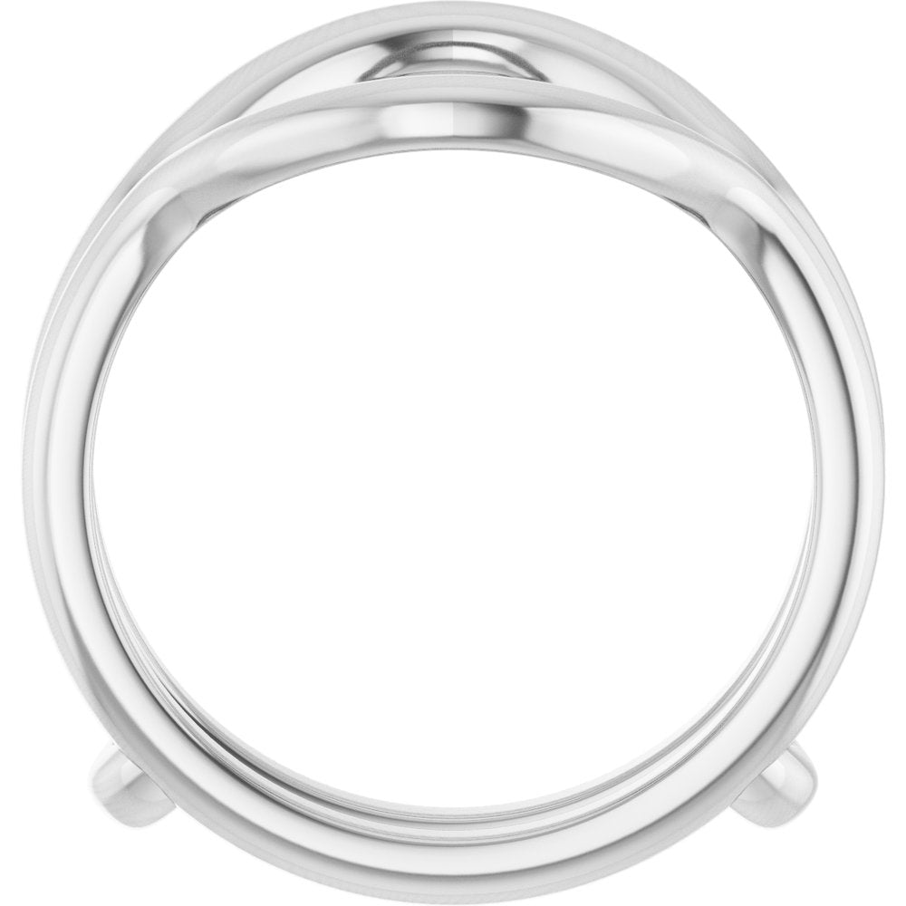 14K White Ring Guard