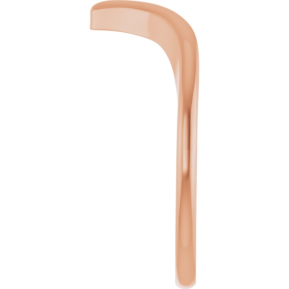 14K Rose Gold V Ring