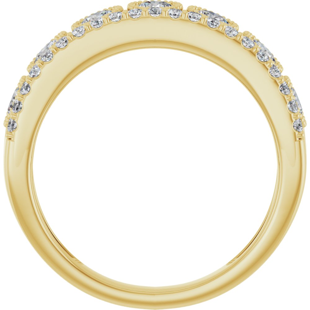 14K Yellow Gold 1 CTW Lab-Grown Diamond Ring