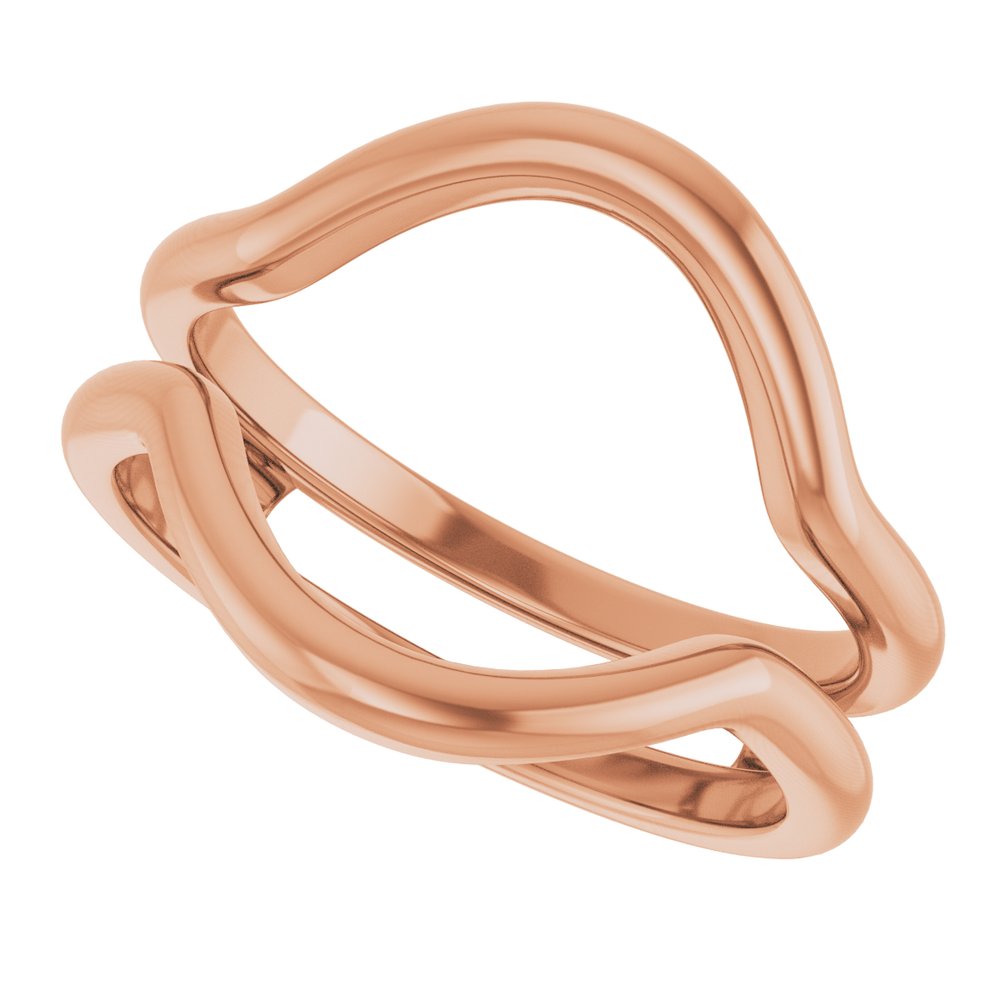 14K Rose Ring Guard