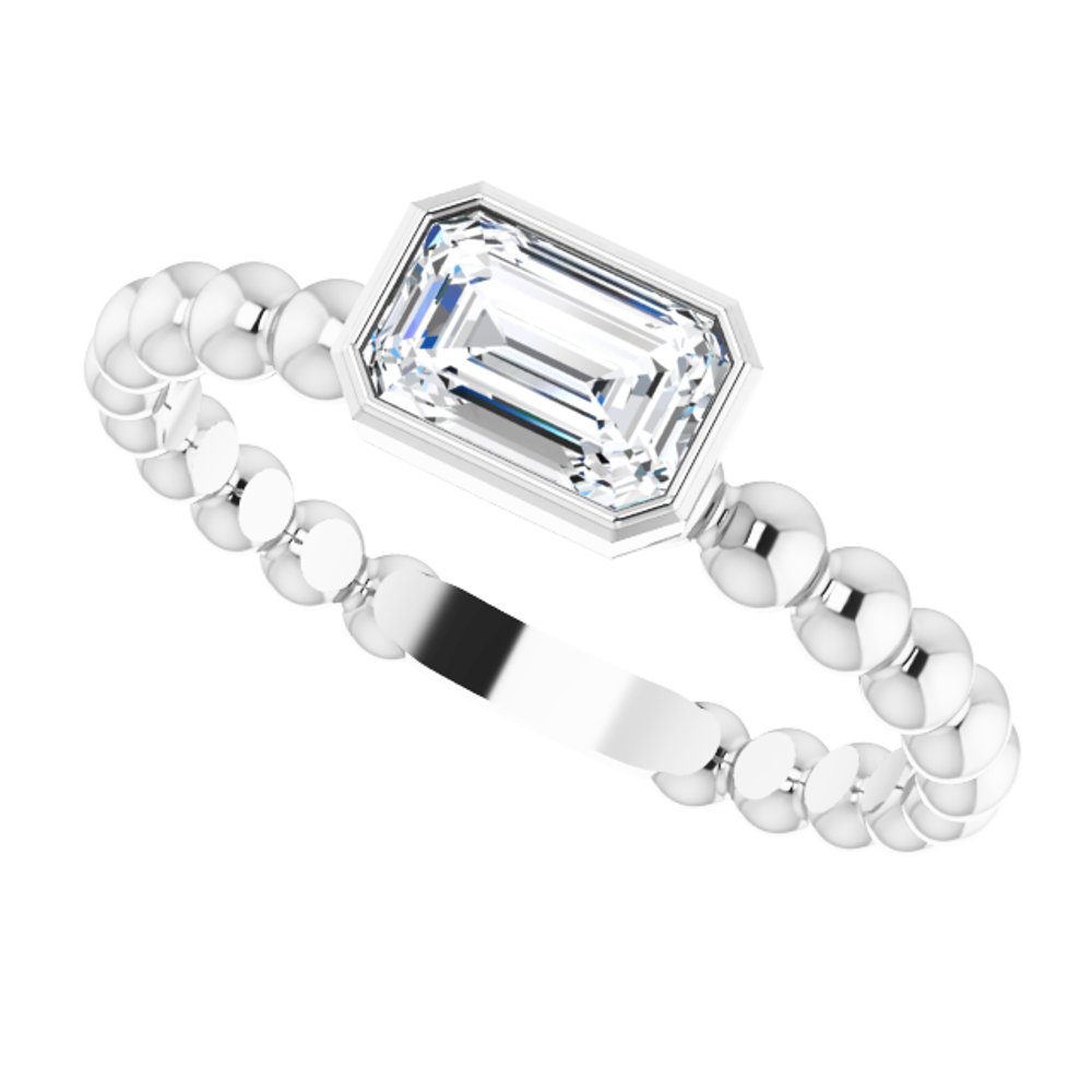 Sterling Silver Sapphire Stackable Family Ring
