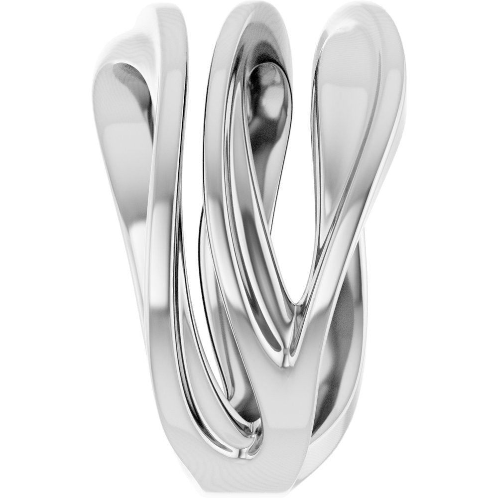 14K White Gold Negative Space Ring