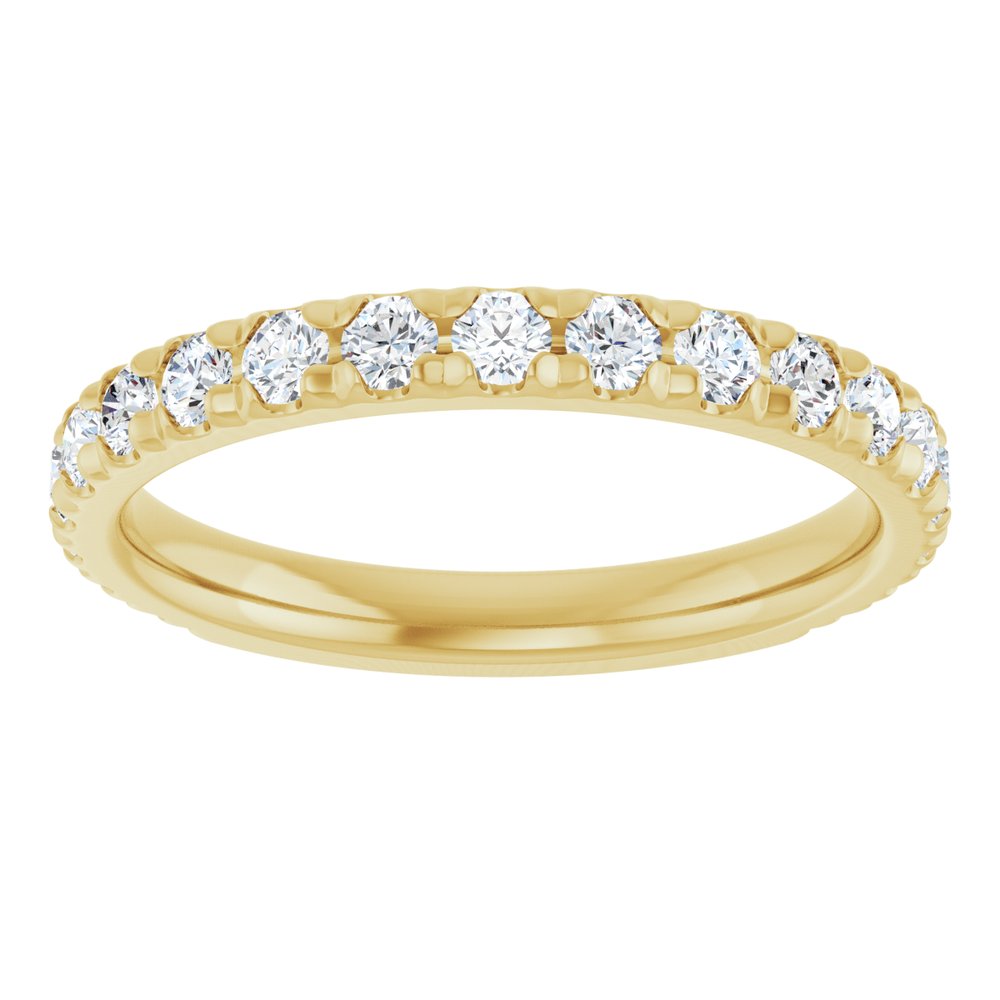 14K Yellow Gold 3/4 CTW Lab-Grown Diamond Anniversary Band