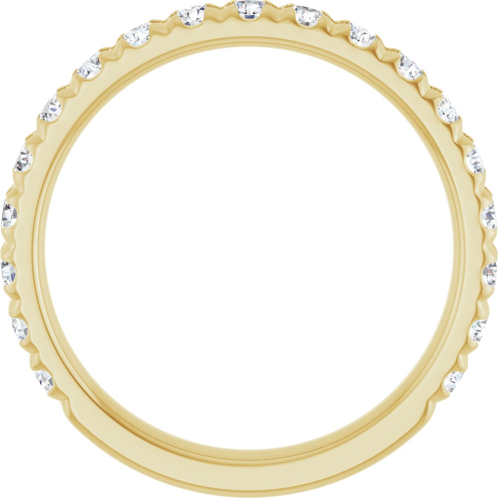 14K Yellow Gold 3/4 CTW Lab-Grown Diamond Anniversary Band