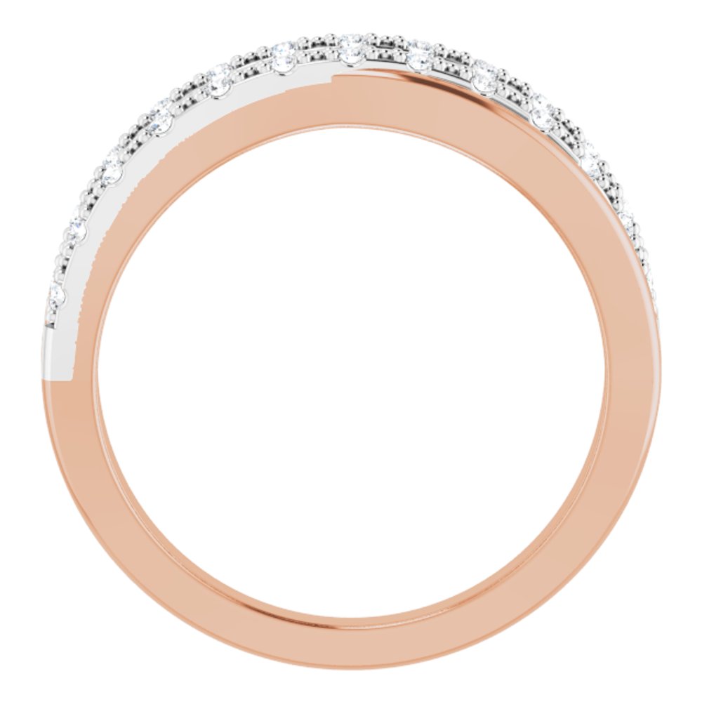 14K Rose/White 1/5 CTW Natural Diamond Ring