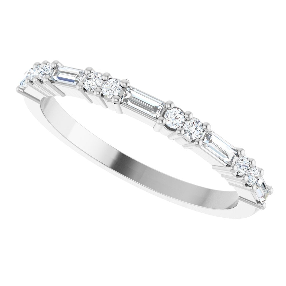 14K White 1/4 CTW Natural Diamond Anniversary Band