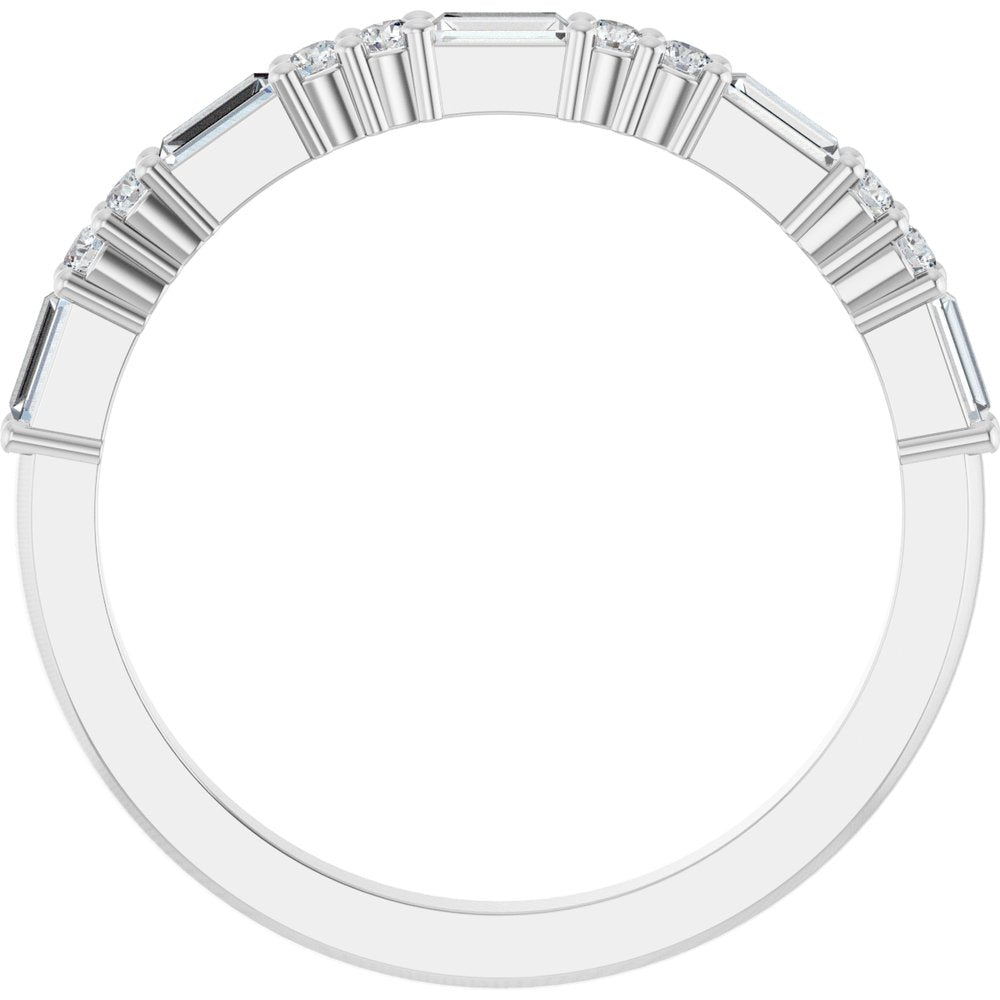 14K White 1/4 CTW Natural Diamond Anniversary Band