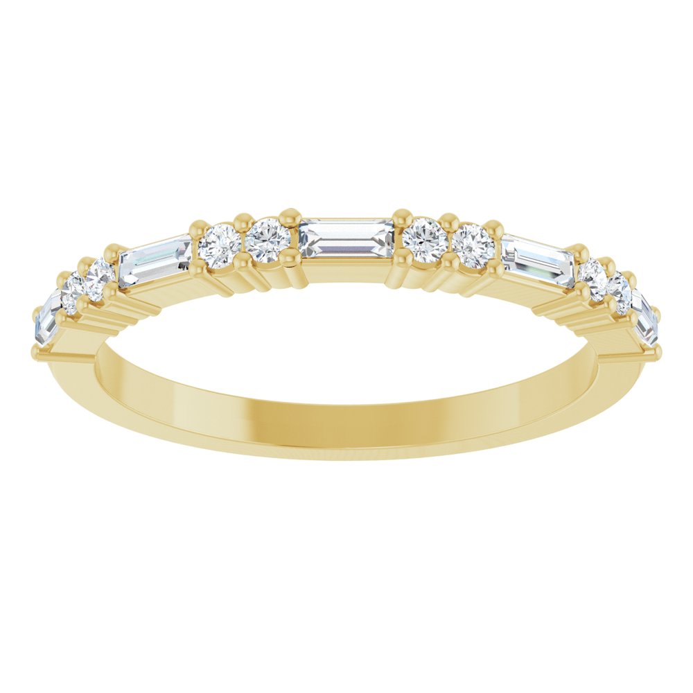 14K Yellow 1/4 CTW Natural Diamond Anniversary Band